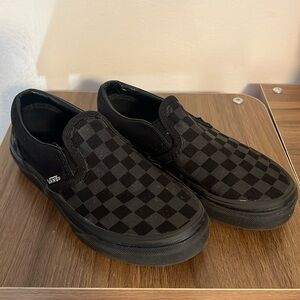 Vans slip-on shoes, youth 12.5 size